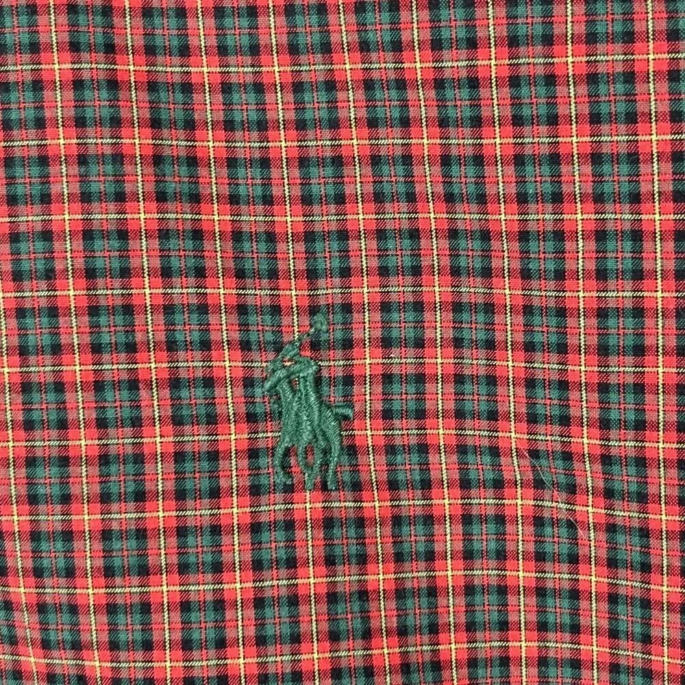 Ralph Lauren Shirt Medium Boys Basic Plaid Button-Down Long-Sleeve‎